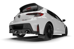 Toyota GR Corolla Mud Flaps - Rally Armor - Light Blue Logo - Black - `23-`25